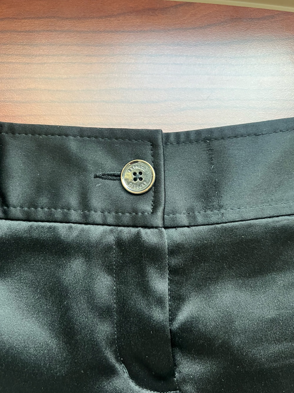 Express Satin Y2K Micro Shorts Black Low Rise Shiny Club Vegas Miami Summer 4 - Picture 3 of 9